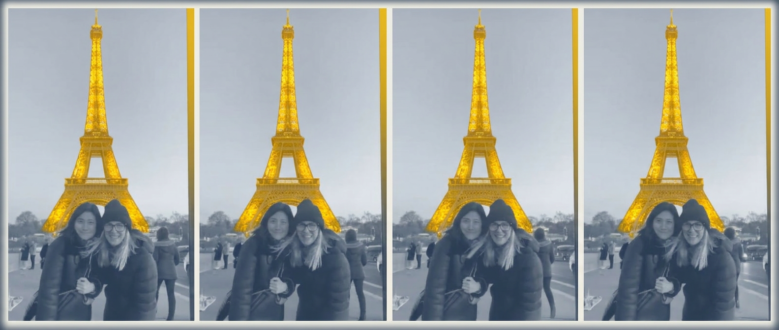 Hanne and Mitchy in Paris